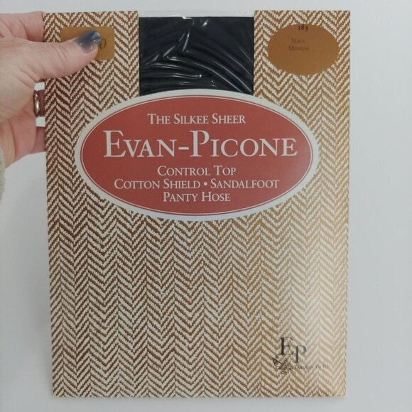 Evan-Picone Lot of 2 Vintage NWT The Silkee Sheer Control Top Pantyhose M‎ - Picture 2 of 9